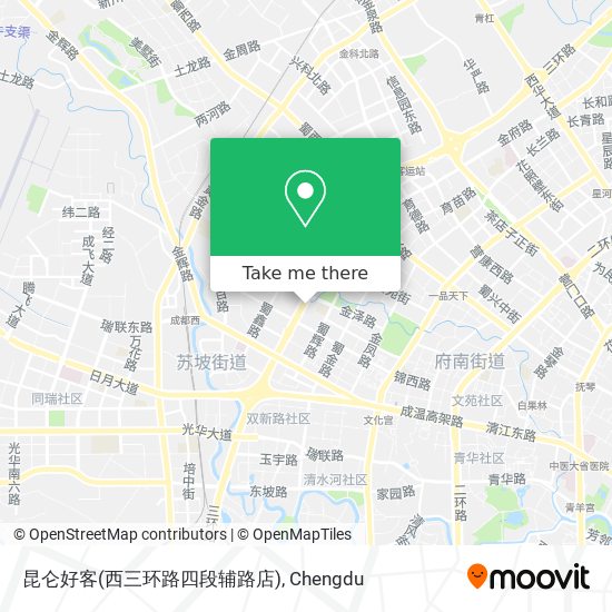 昆仑好客(西三环路四段辅路店) map