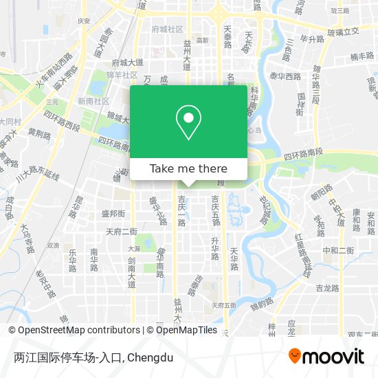两江国际停车场-入口 map