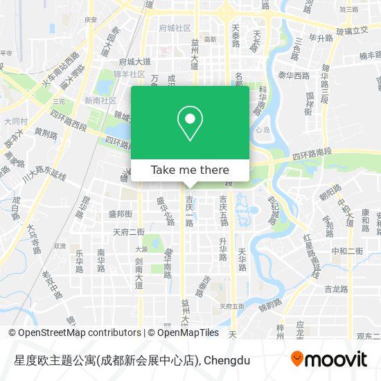 星度欧主题公寓(成都新会展中心店) map