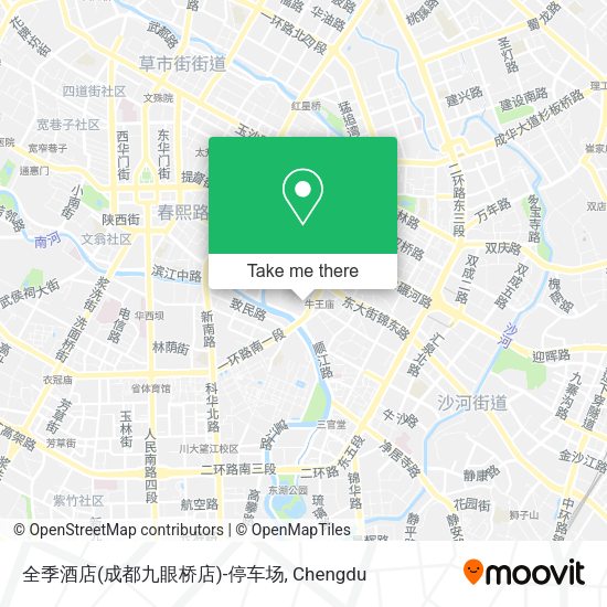 全季酒店(成都九眼桥店)-停车场 map