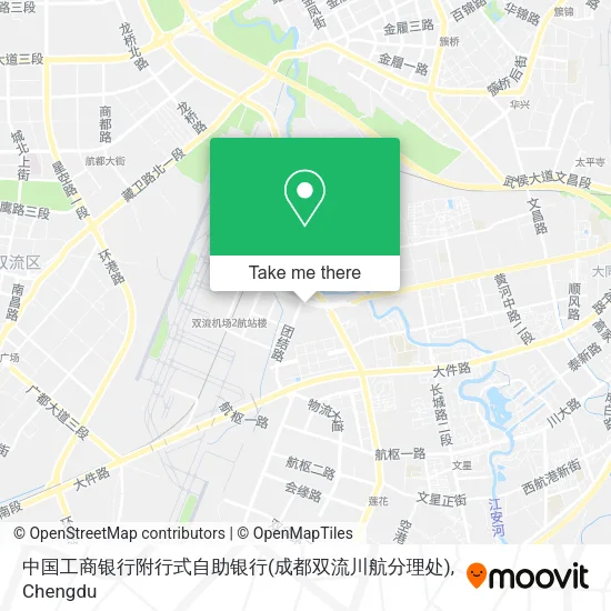 中国工商银行附行式自助银行(成都双流川航分理处) map