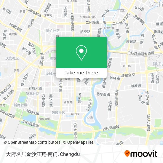 天府名居金沙江苑-南门 map