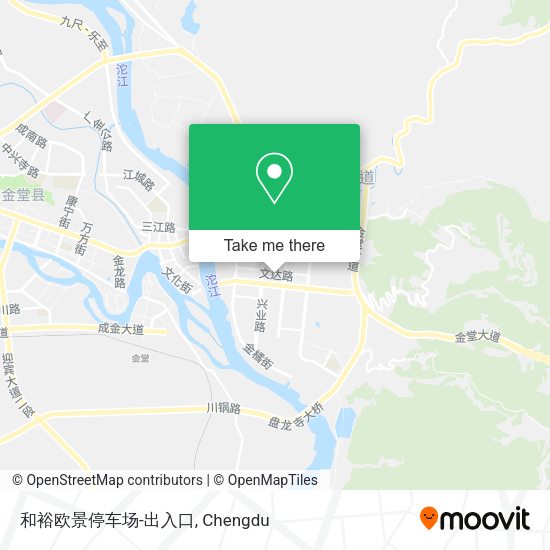 和裕欧景停车场-出入口 map