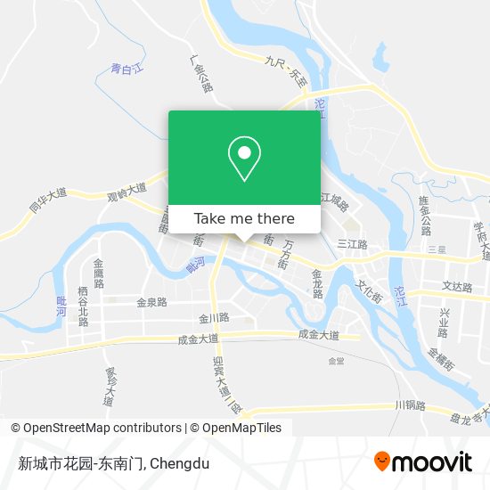 新城市花园-东南门 map