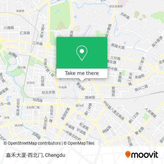 鑫禾大厦-西北门 map