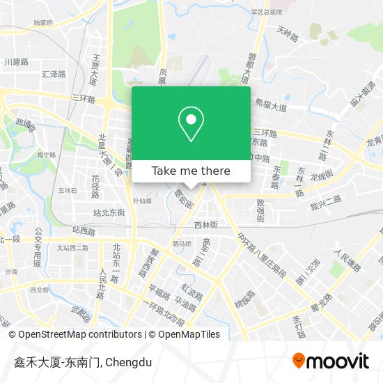 鑫禾大厦-东南门 map