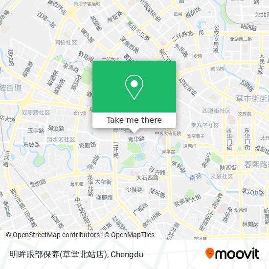 明眸眼部保养(草堂北站店) map