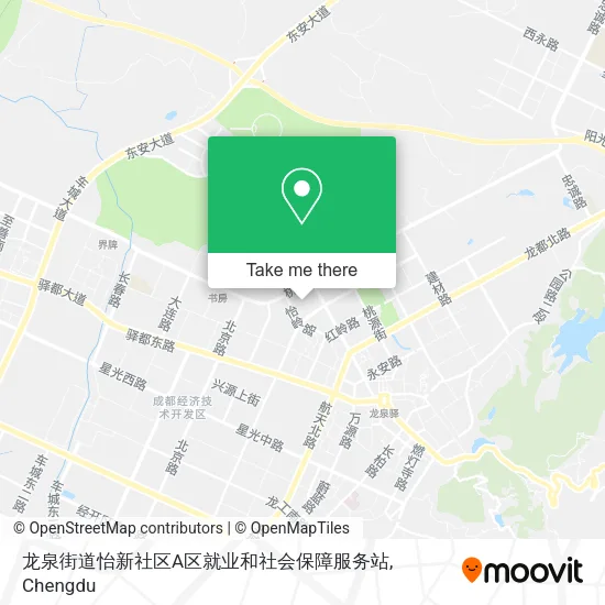 龙泉街道怡新社区A区就业和社会保障服务站 map