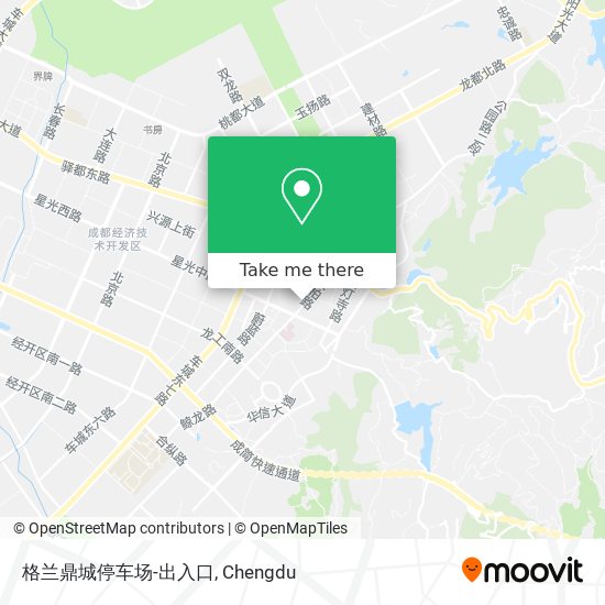格兰鼎城停车场-出入口 map