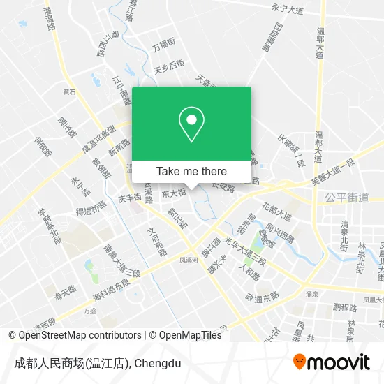 成都人民商场(温江店) map