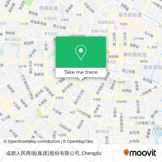 成都人民商场(集团)股份有限公司 map