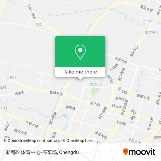 新都区体育中心-停车场 map