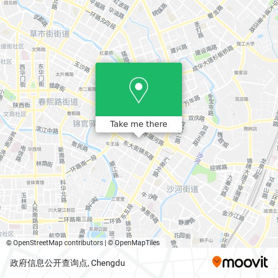 政府信息公开查询点 map