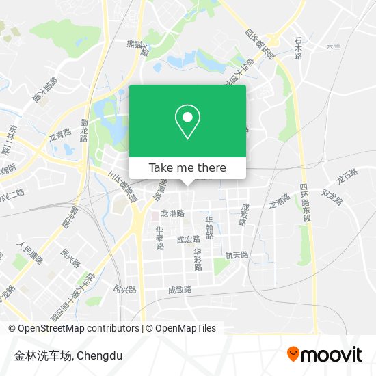 金林洗车场 map