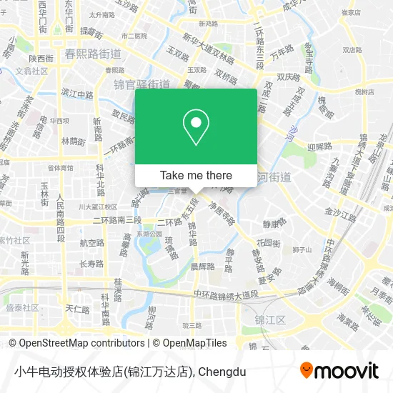 小牛电动授权体验店(锦江万达店) map
