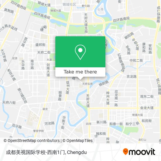 成都美视国际学校-西南1门 map