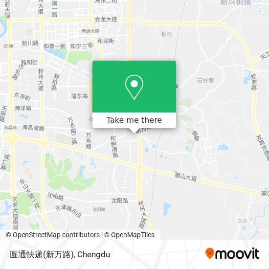 圆通快递(新万路) map