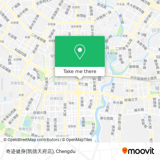 奇迹健身(凯德天府店) map