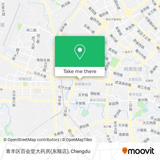 青羊区百会堂大药房(东顺店) map