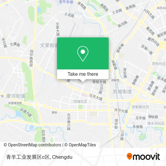 青羊工业发展区c区 map
