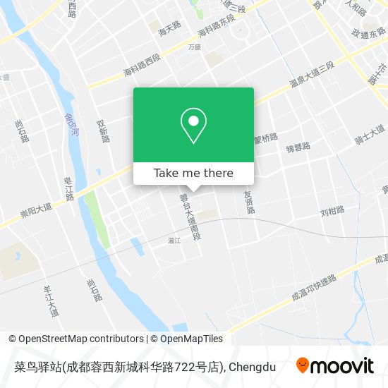 菜鸟驿站(成都蓉西新城科华路722号店) map