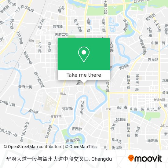 华府大道一段与益州大道中段交叉口 map