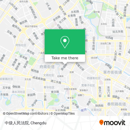 中级人民法院 map