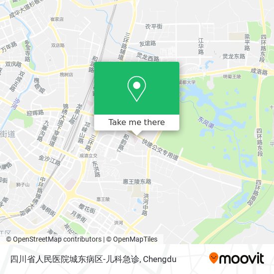 四川省人民医院城东病区-儿科急诊 map