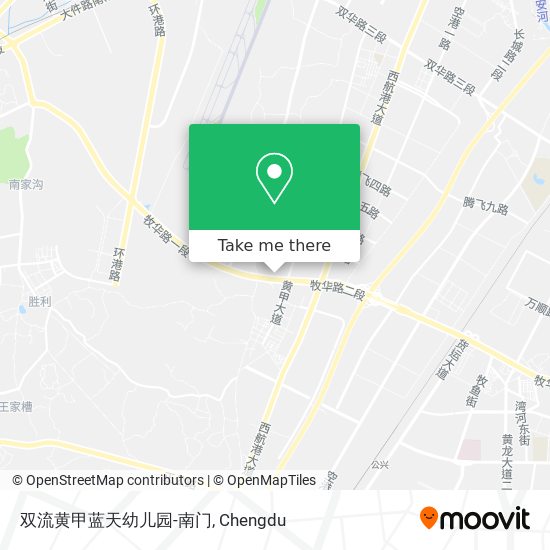 双流黄甲蓝天幼儿园-南门 map