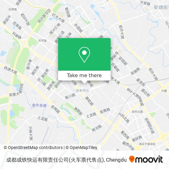 成都成铁快运有限责任公司(火车票代售点) map