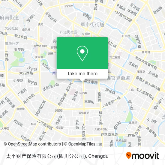 太平财产保险有限公司(四川分公司) map