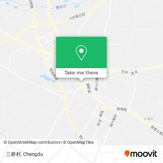 三桥村 map