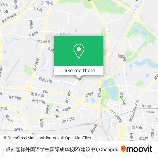 成都嘉祥外国语学校国际成华校区(建设中) map