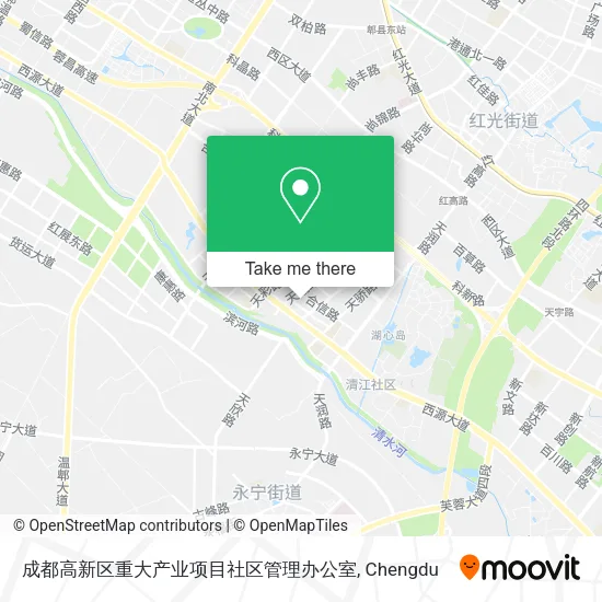 成都高新区重大产业项目社区管理办公室 map