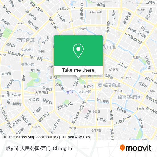 成都市人民公园-西门 map