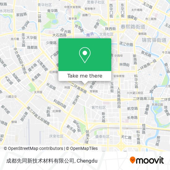 成都先同新技术材料有限公司 map