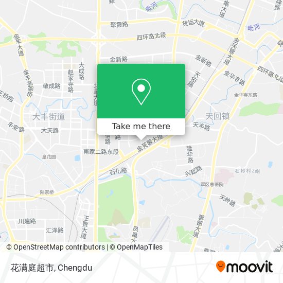 花满庭超市 map
