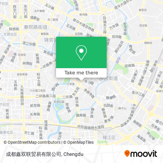 成都鑫双联贸易有限公司 map