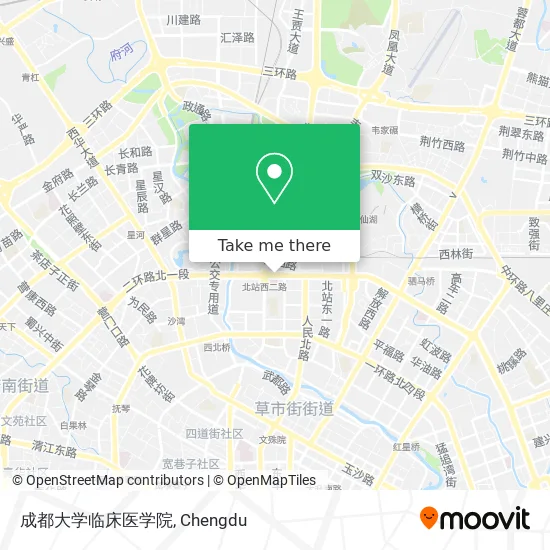 成都大学临床医学院 map