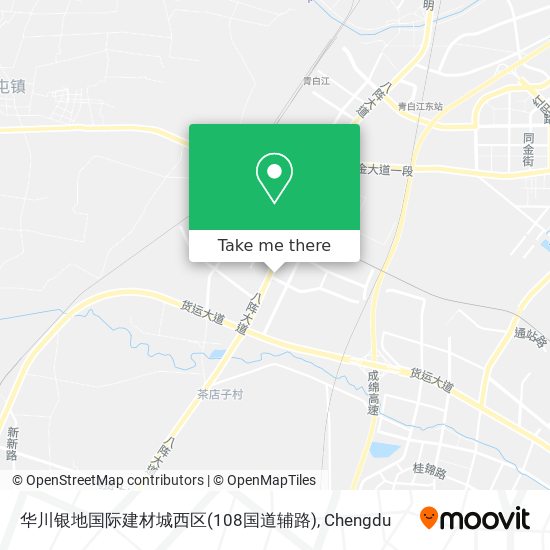 华川银地国际建材城西区(108国道辅路) map