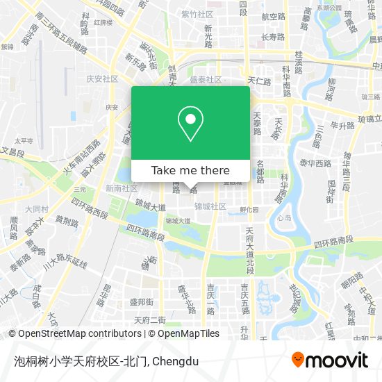 泡桐树小学天府校区-北门 map