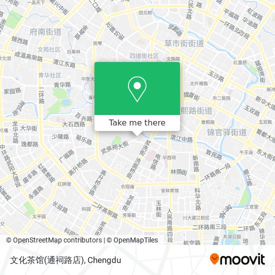 文化茶馆(通祠路店) map
