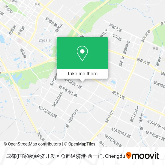 成都(国家级)经济开发区总部经济港-西一门 map