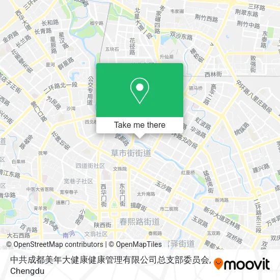 中共成都美年大健康健康管理有限公司总支部委员会 map