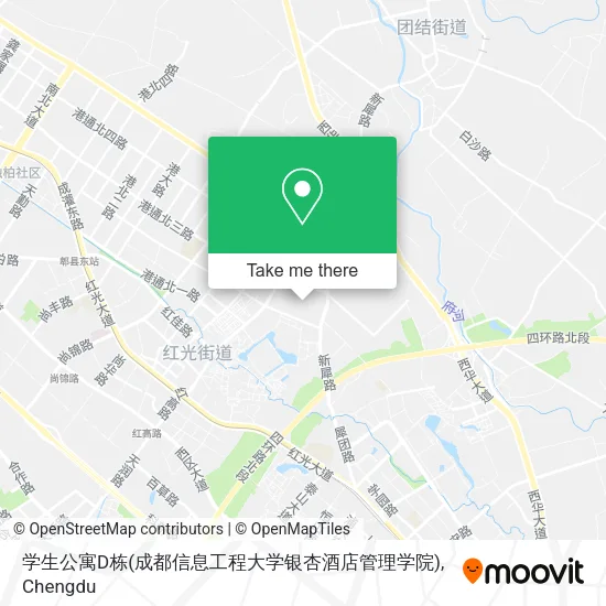 学生公寓D栋(成都信息工程大学银杏酒店管理学院) map