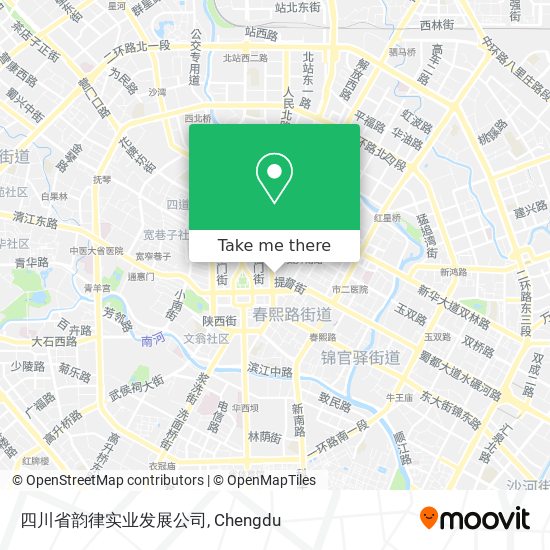 四川省韵律实业发展公司 map