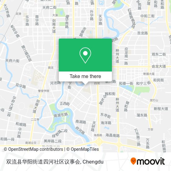 双流县华阳街道四河社区议事会 map
