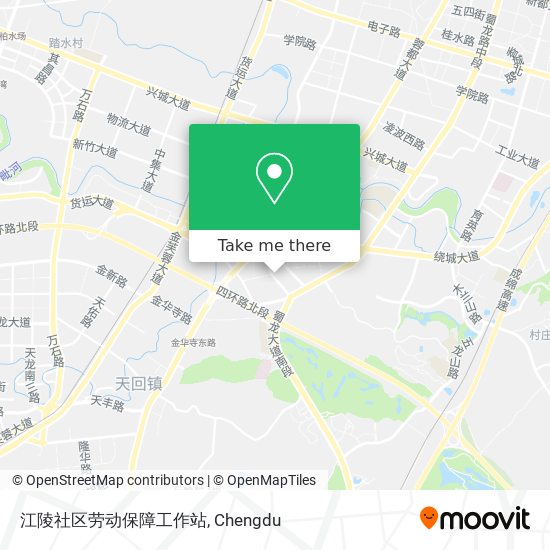 江陵社区劳动保障工作站 map