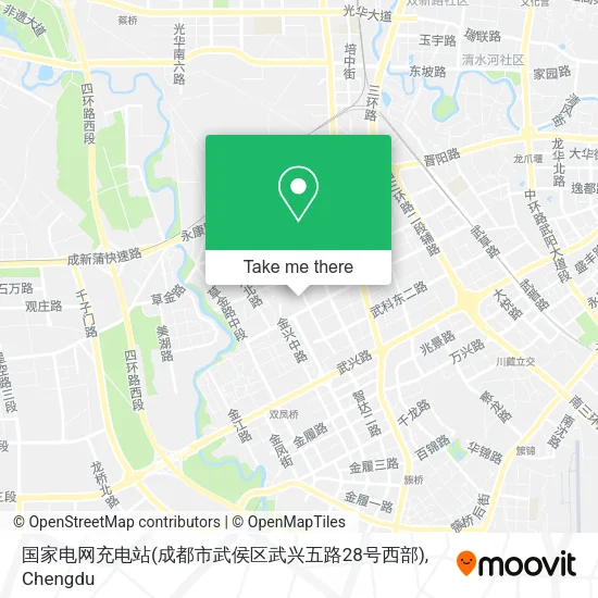 国家电网充电站(成都市武侯区武兴五路28号西部) map