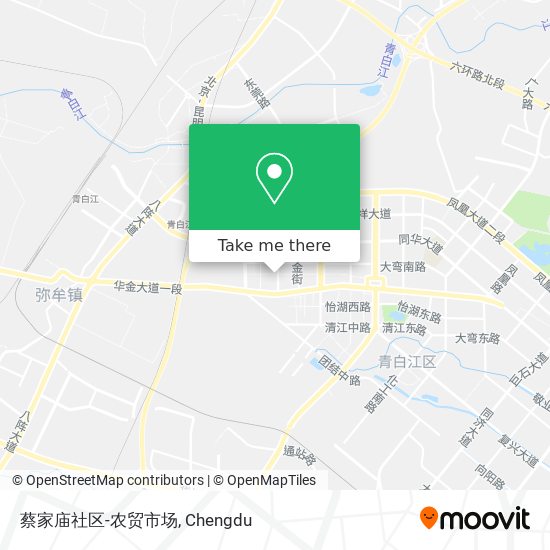 蔡家庙社区-农贸市场 map